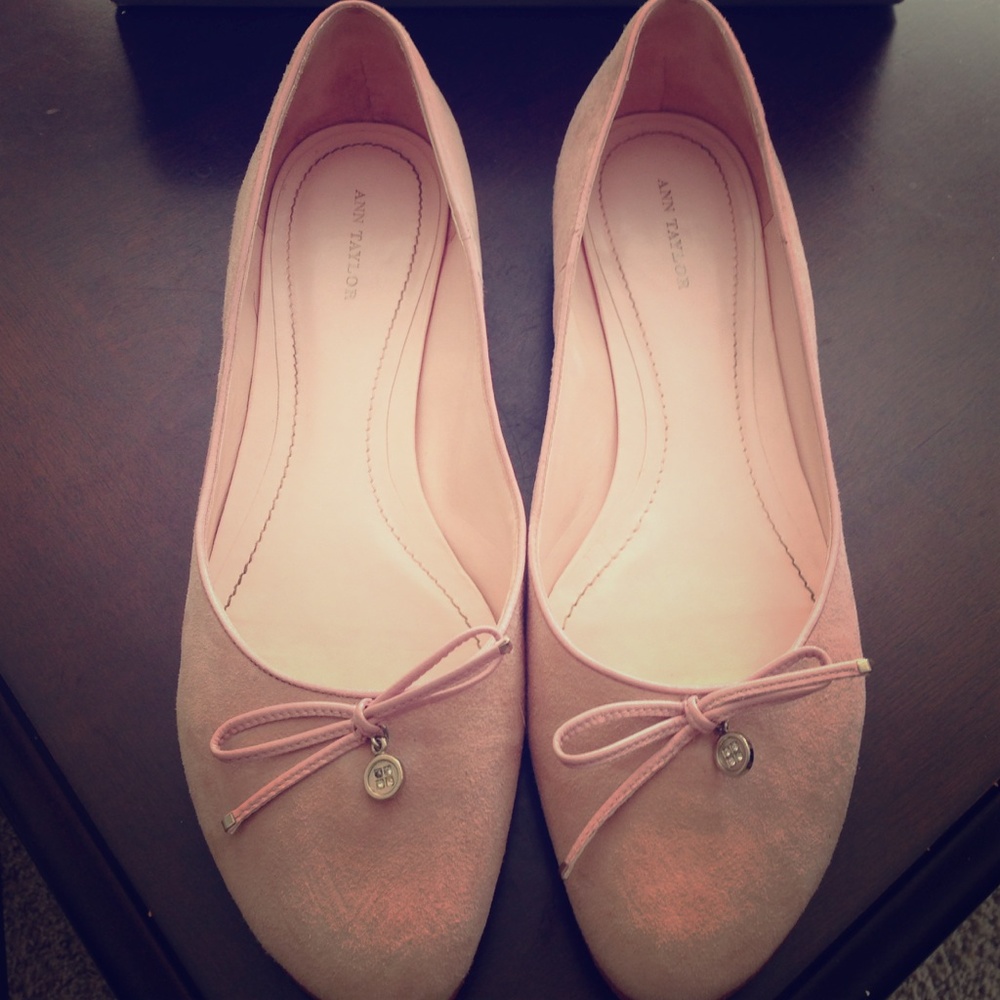 COPY - Ann Taylor EMMA PALE PINK FLATS